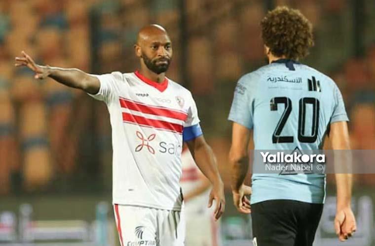 لقطات من مباراة الزمالك وغزل المحلة