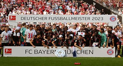 تتويج بايرن ميونيخ بطلا للدوري الألماني