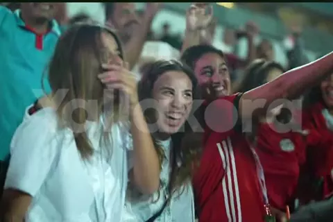 لافتة خاصة لحسن شحاته.. جماهير منتخب مصر تحتفل بالتأهل لكأس العالم