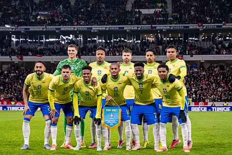 لقطات من مباراة تونس والبرازيل الودية