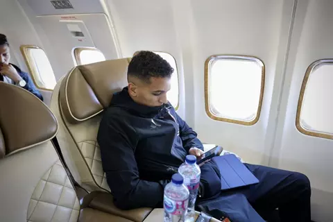 لقطات من سفر بعثة الأهلي إلى المغرب لمواجهة الجيش الملكي