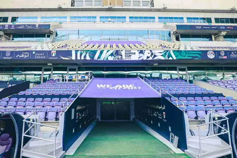 لقطات من ستاد هزاع بن زايد قبل مواجهة الأهلي وسيراميكا في السوبر