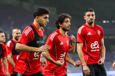 مران الأهلي الختامي قبل مواجهة سيراميكا كليوباترا في كأس السوبر المصري