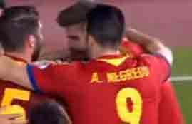 اهداف مباراة اسبانيا وروسيا البيضاء