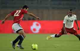 ملخص الشوط الأول لمباراة مصر وغانا