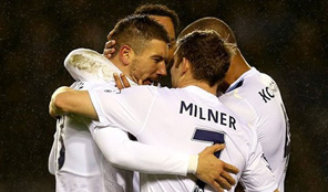 ثلاثية مانشستر سيتى فى ليستر سيتي