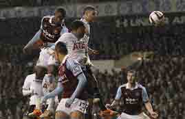 اهداف مباراة توتنهام ووستهام 