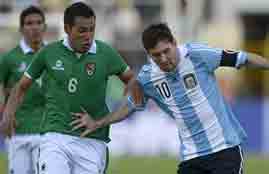 هدفا لقاء الأرجنتين وبوليفيا