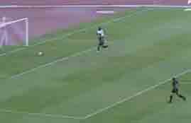 هدف ياسين الكردي في مرماه