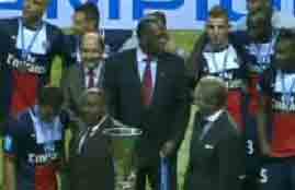 احتفالات باريس سان جيرمان بالسوبر الفرنسي 