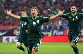 هدفا إيرلندا الشمالية في اليونان