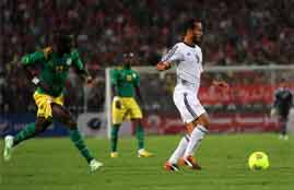 تسديدة وليد سليمان الخطيرة أمام السنغال