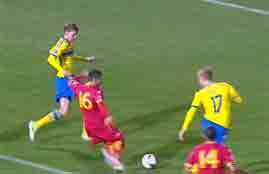 هدفا مباراة الجبل الأسود والسويد