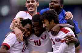 أهداف مباراة عمان وقطر