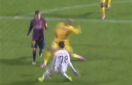 هدف برشلونة الثالث فى أبويل نيقوسيا