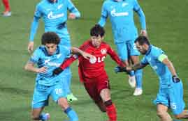 اهداف لقاء زينيت وباير ليفركوزن