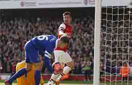 أهداف لقاء أرسنال وإيفرتون