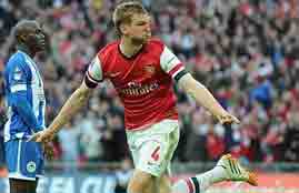 هدفا أرسنال وويجان وضربات الجزاء