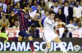 صاروخية جاريث بيل في لقاء برشلونة