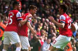 ثنائية ارسنــــــــال فى نورويتش سيتي