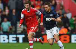 هدفا ساوثهامبتون ومانشستر يونايتد