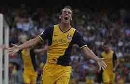 هدف اتلتيكو مدريد فى برشلونة