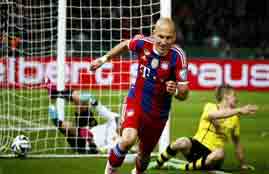 هدفا بايرن ميونيخ في بروسيا دورتموند