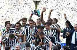 إحتفال يوفنتوس بالتتويج بالدورى الإيطالى