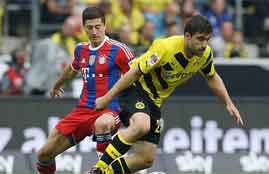 ملخص لقاء دورتموند وبايرن ميونيخ