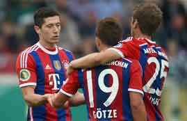 اهداف مباراة بايرن ميونيخ ومونستر