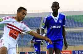 تسديدة قوية للهلال أمام الزمالك