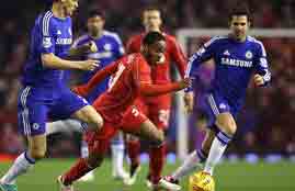 هدفا مباراة ليفربول وتشيلسى