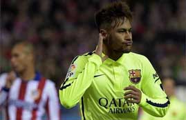 هدف نيمار الثانى فى اتلتيكو مدريد