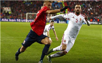 هدف المجر في مرمي النرويج