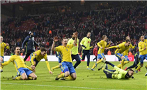 اهداف مباراة الدنمارك والسويد