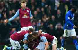 أهداف مباراة استون فيلا وليستر سيتي