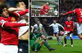 أهداف لقاء بريستون نورث ومانشستر يونايتد