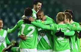 هدفا فولفسبورج فى مرمى سبورتينج لشبونة