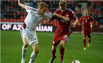 هدفا مباراة التشيك ولاتفيا