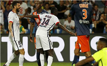 هدف ب.س.جيرمان في مرمي مونبيليه