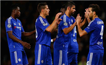 رباعية تشيلسي في مكابي تل ابيب