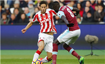 هدفا مباراة وستهام يونايتد وستوك سيتي