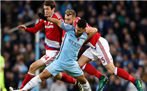 هدفا مباراة مانشستر سيتي وميدلسبره