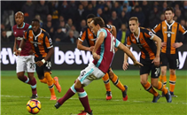 هدف وستهام فى مرمى هال سيتي