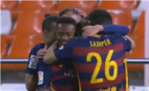 هدف برشلونة الاول فى فالنسيا