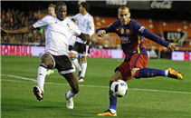 اهداف مباراة فالنسيا وبرشلونة