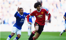 هدف مانشستر يونايتد الاول لفيلاينى فى ايفرتون