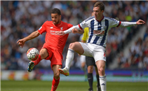 هدفا مباراة ويست بروميتش وليفربول