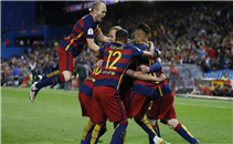 هدف برشلونة الاول فى اشبيلية