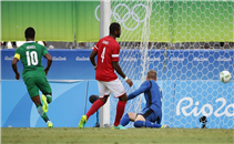 هدفا نيجيريا اولمبي فى مرمى الدنمارك اولمبي